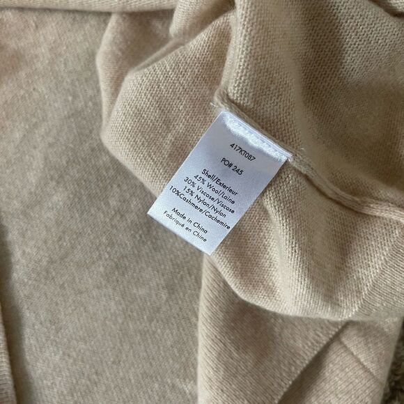 Elizabeth & James Freja Wool-Blend Flutter-Sleeve Sweater in Champagne - Picture 12 of 15